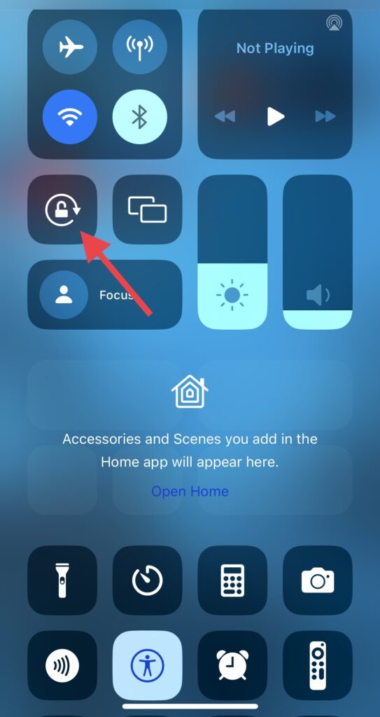 Turn off the Lock Rotation feature.