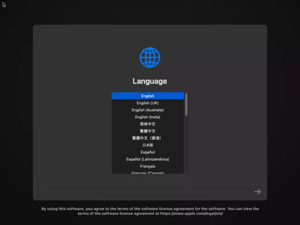 Select Language