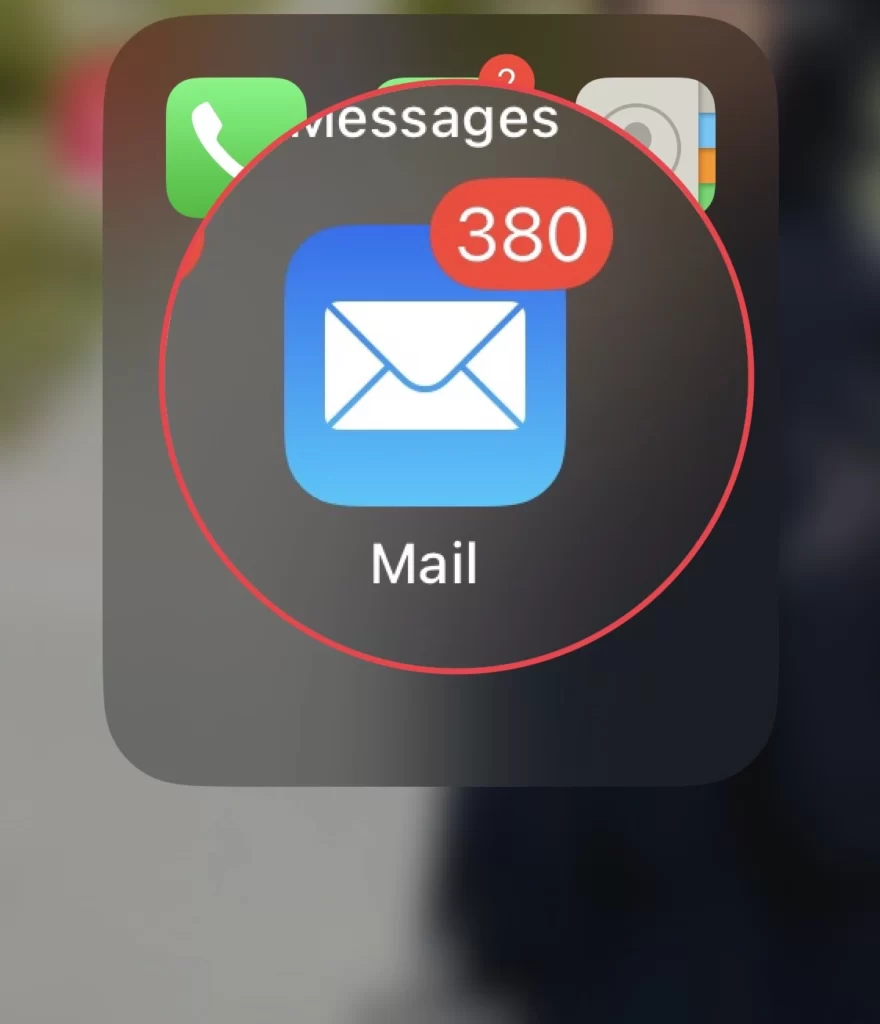 Open the Mail app.