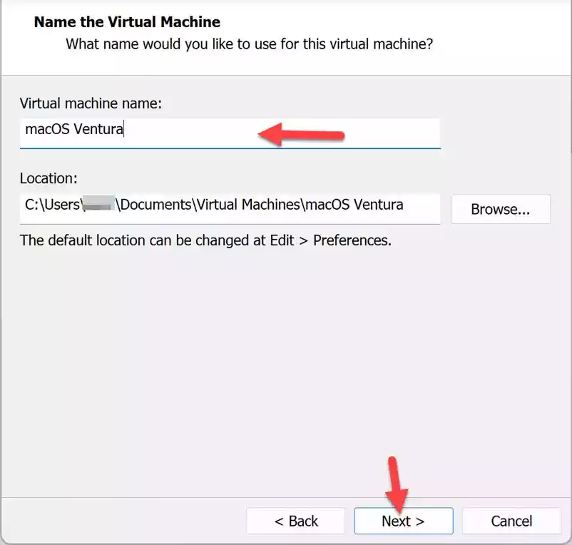 Name the virtual machine