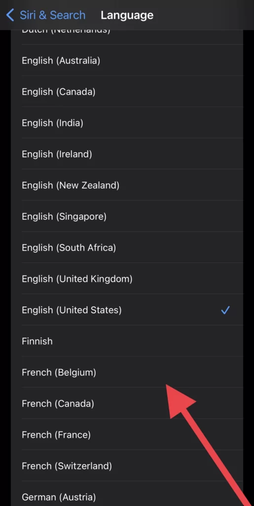 Finally select your Language.