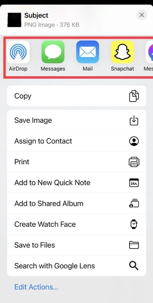 By tapping on the Share option, you can share, save, and print it.