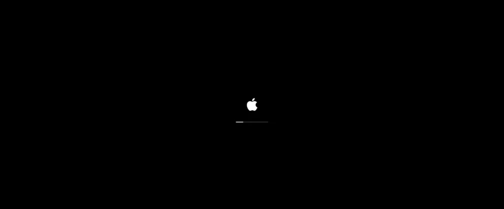 Apple logo - loading