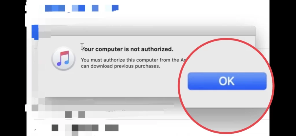 You have deauthorized iTunes on your MacBook.