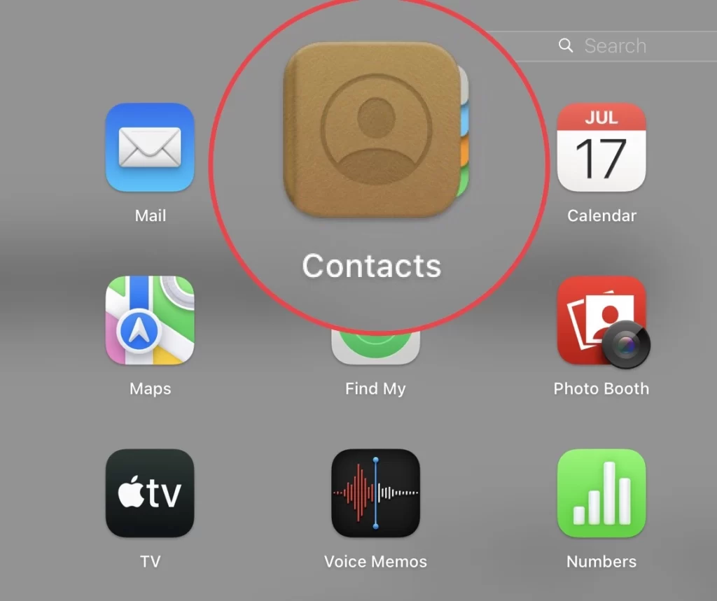 Open the Contacts app.