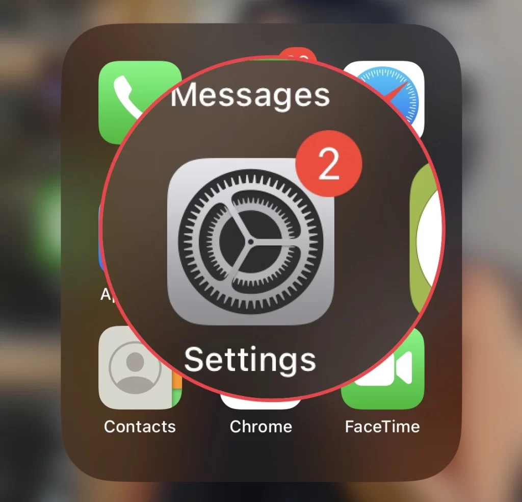 Open the Settings app.