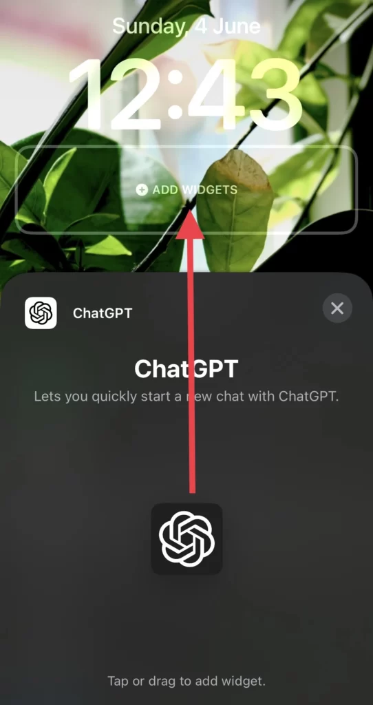 Now tap on the ChatGPT App icon.