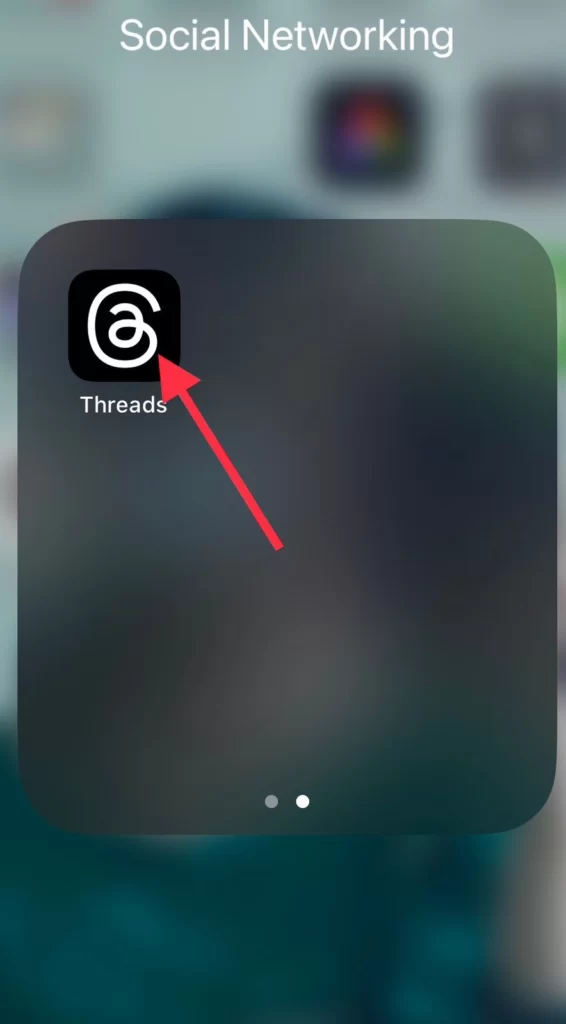 Navigate to Threads app.